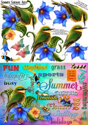 Summer Subway Art, A5 Step by Step Card