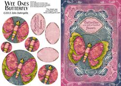 Wee Ones Butterfly A5 Pyramid Card