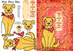 Wee Ones Dog A5 Step by Step Card