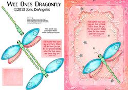 Wee Ones Dragonfly A5 Step by Step Card