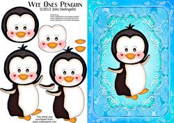 Wee Ones Penguin, A5 Step by Step Card