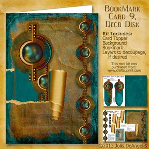 Bookmark Card 9, Deco Disk