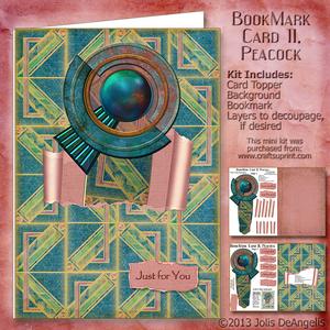Bookmark Card 11, Peacock