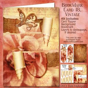 Bookmark Card 18, Vintage
