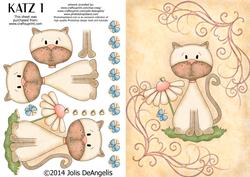 Katz 1, A5 Step by Step Card