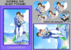 Wedding Day Heart Pyramid