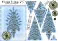 Vintage Floral 75.1, Evergreen Tree