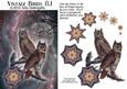 Vintage Birds 8.1, Great Horned Owl