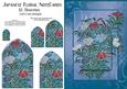 Japanese Floral Notecards 12a, Dianthus, A5 Pyramid Card