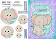 Wee Ones Elephant, A5 Pyramid Card
