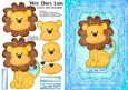 Wee Ones Lion, A5 Step by Step Card