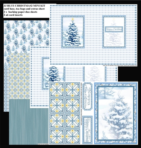 JJ BLUE CHRISTMAS 2 TEA BAG MINI KIT