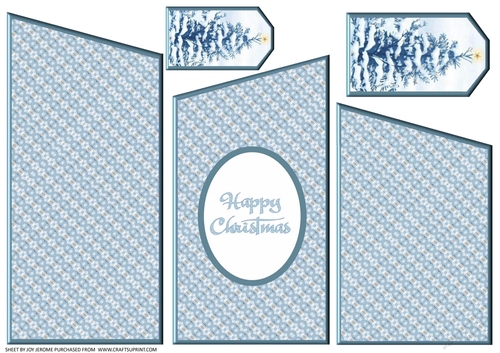 JJ BLUE CHRISTMAS2 TRI-FOLD CARD