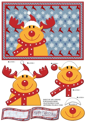 JJ CHRISTMAS RUDOLF A5
