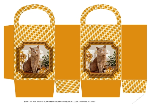  JJ PETS LOVE CHRISTMAS TOO GOLDEN CAT SMALL BAG