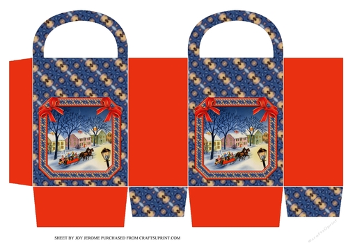  JJ CHRISTMAS SLEIGH RIDE SMALL BAG