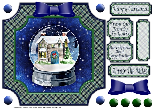 JJ COSY HOME SNOW GLOBE 8X8