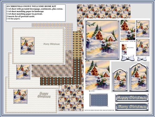 JJ CHRISTMAS SNOWY WELCOME HOME KIT
