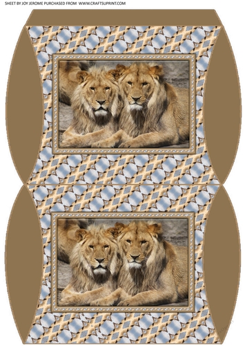 JJ FRIENDS FOREVER LIONS PILLOW BOX