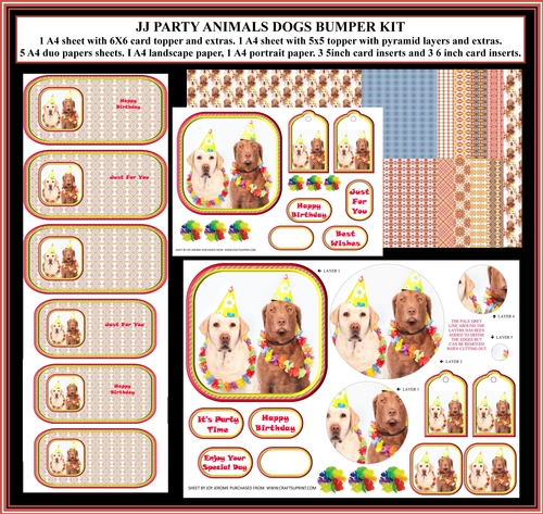  JJ PARTY ANIMALS DOGS BUMPER KIT