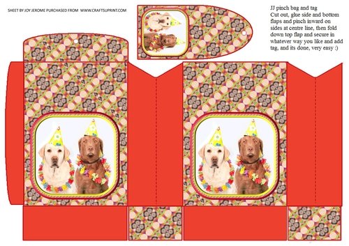 JJ PARTY ANIMALS DOGS PINCHBAG AND TAG1