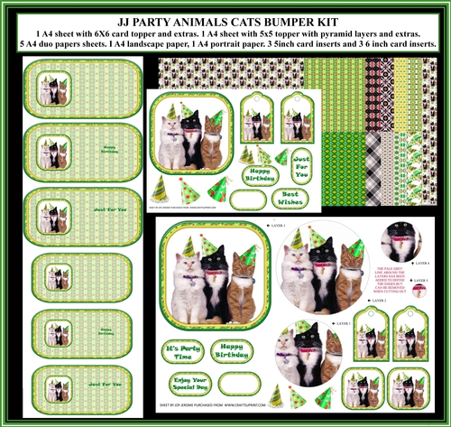 JJ PARTY ANIMALS CATS BUMPER KIT