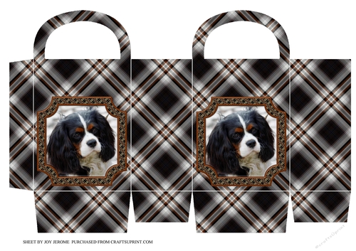  JJ CAVALIER KING CHARLES SPANIEL SMALL GIFT BAG
