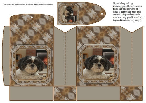 JJ SHIH TZU 4 PINCHBAG AND TAG
