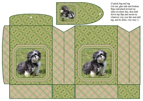 JJ SHIH TZU 2 PINCHBAG AND TAG