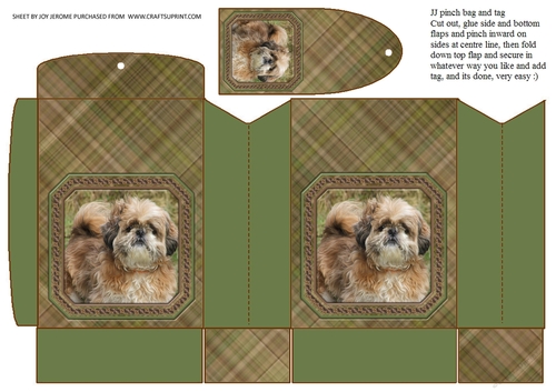 JJ SHIH TZU 1 PINCHBAG AND TAG