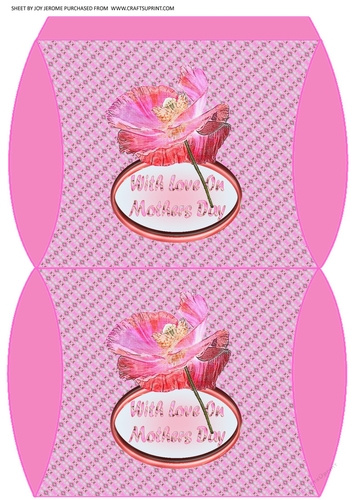 JJ WILD POPPY PILLOW BOX MOTHERS DAY