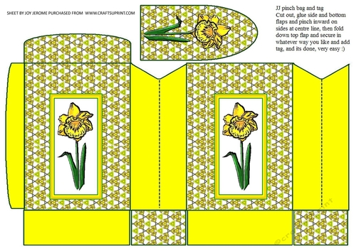  JJ DAFFODIL PINCHBAG AND TAG