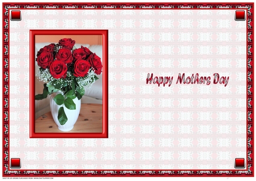  JJ BOUQUET OF ROSES FOR MOTHERS DAY INSERT HAPPY MOTHERS DAY