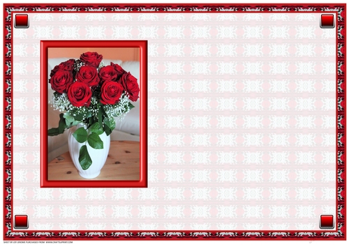 JJ BOUQUET OF ROSES FOR MOTHERS DAY INSERT BLANK