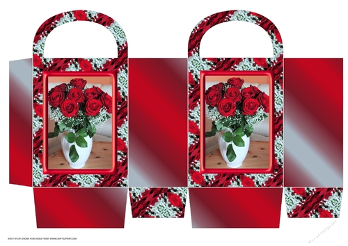 JJ BOUQUET OF ROSES FOR MOTHERS DAY SMALL GIFT BAG