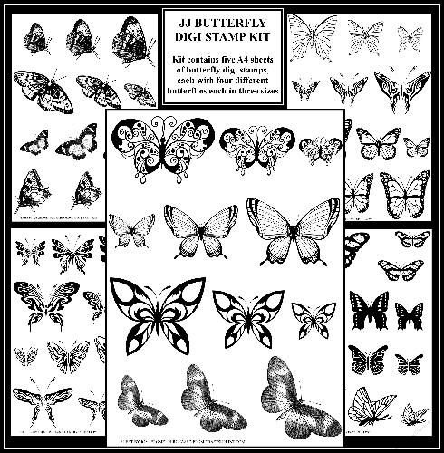 JJ BUTTERFLY DIGI STAMPS KIT
