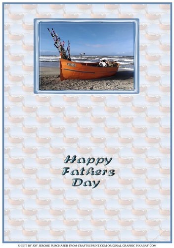  JJ GOING FISHING BIRTHDAY OR FATHERS DAY A5 INSERT FATHERS DAY
