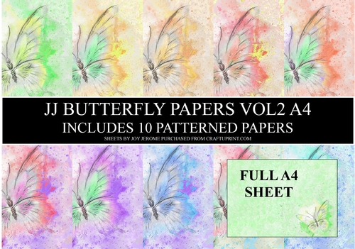 JJ BUTTERFLY PAPERS VOL2 A4 LANDSCAPE