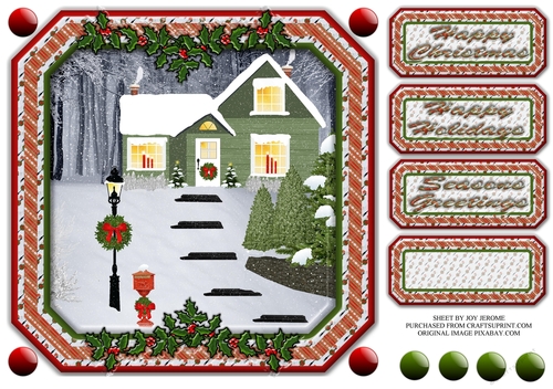  JJ HOME FOR CHRISTMAS 8X8