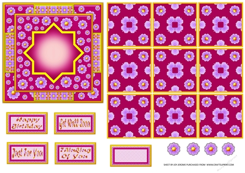 JJ DAISY 5X5 TEA BAG CARD 2