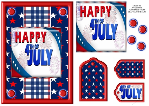 JJ USA 4TH JULY A5 QUICK CARD