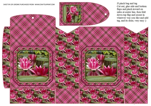 JJ WATER LILIES PINCHBAG AND TAG