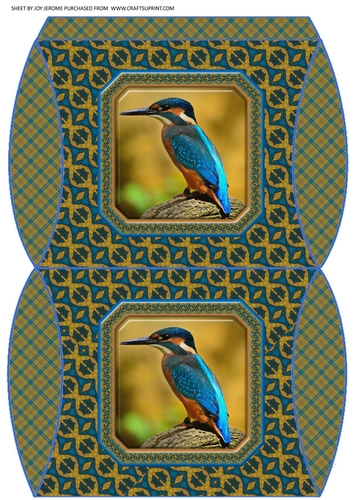 JJ KINGFISHER PILLOW BOX.
