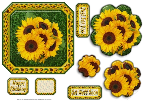 JJ SUNFLOWER 6X6 PYRAMAGE