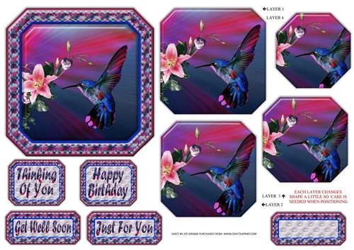 JJ HUMMINGBIRD 5X5 PYRAMAGE