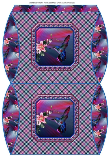 JJ HUMMINGBIRD PILLOW BOX 