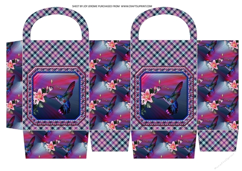  JJ HUMMINGBIRD GIFT BAG