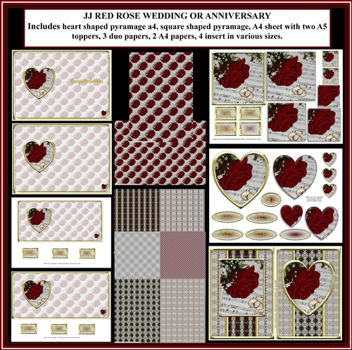 JJ RED ROSE WEDDING OR ANNIVERSARY KIT