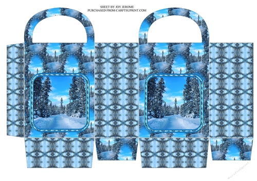 JJ BLUE CHRISTMAS 5 GIFTBAG