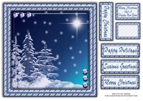JJ BLUE CHRISTMAS 1 8X8